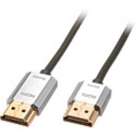 LINDY HDMI prepojovací kábel Zástrčka HDMI-A, Zástrčka HDMI-A 4.50 m sivá 41676 high speed HDMI s ethernetom, vodič z OFC, guľatý, Ultra HD (4K) HDMI s; 41676