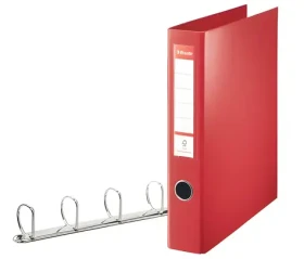 Esselte VIVIDA červená / Krúžkový zakladač / A4 / 4 krúžky O 40 mm / chrbát 60 mm (82403)