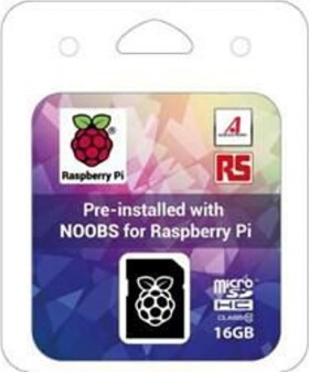 Raspberry Pi Karta pamięci microSDHC 16GB NOOBS (NOOBS_16GB_RETAIL)