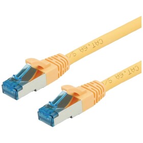 Value 21.99.1938 RJ45 sieťové káble, prepojovacie káble CAT 6A S/FTP 15.00 m žltá dvojžilový tienený, bez halogénov, samozhášavý 1 ks; 21.99.1938