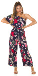 Trendy Summer Off-Shoulder Jumpsuit navy L/XL