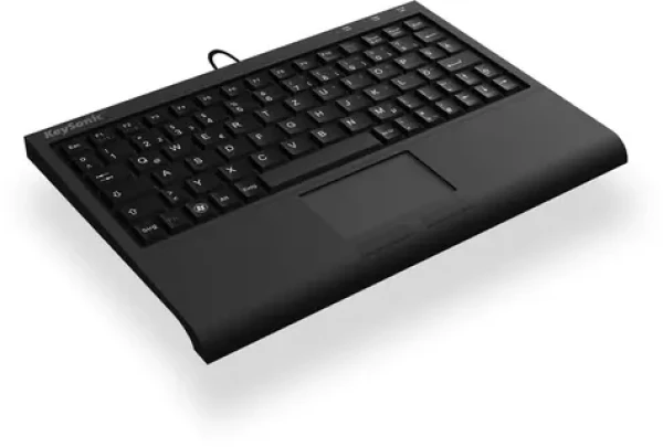 Keysonic ACK-3410 ES čierna / Mini klávesnica / Touchpad / USB (60744)