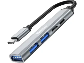 Sandberg USB-C Saver dokovacia stanica / 3x USB-A / 2x USB-C (336-50)