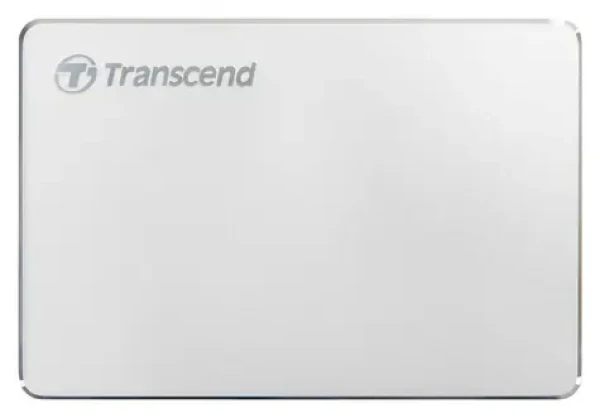 Transcend StoreJet 25C3S 1TB strieborná / Externý HDD / 2.5" / USB-C 3.2 Gen 1 / 5 Gbit / s / Hliníkový kryt (TS1TSJ25C3S)