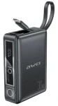 AWEI P87K čierna / Powerbanka / 10000mAh / 30W / integrovaný kábel USB-C + Lightning (P87K)
