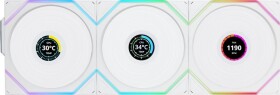 Lian Li UNI FAN TL Wireless LCD 120 Reverse Blade 3-pack Biely (12RTLLCD1W3W)