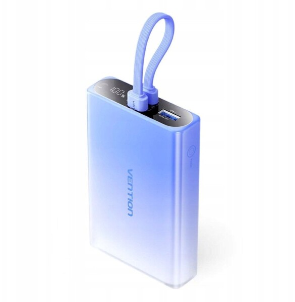 Vention Vention 10000 mAh USB-C + Lightning + USB-A 22.5W s displejom LED Modrý