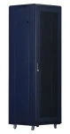 Xtendlan 47U/800x1000 čierna / Stojanový rozvádzač / 19" / perforované dvojkrídlové dvere / perforovaný chrbát (HPER-47U-810-BLACK)