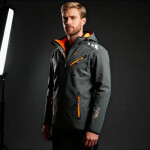 Geographical Norway Softshellová bunda Royaute DB 068 M WY8027H/GN/Dark Grey/Orange 2XL