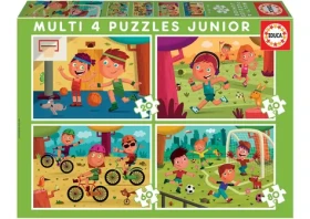 Educa Puzzle Sporty 4v1
