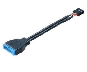 AKASA kábel redukcie USB2.0 na USB3.0 / 10 cm (AK-CBUB19-10BK)