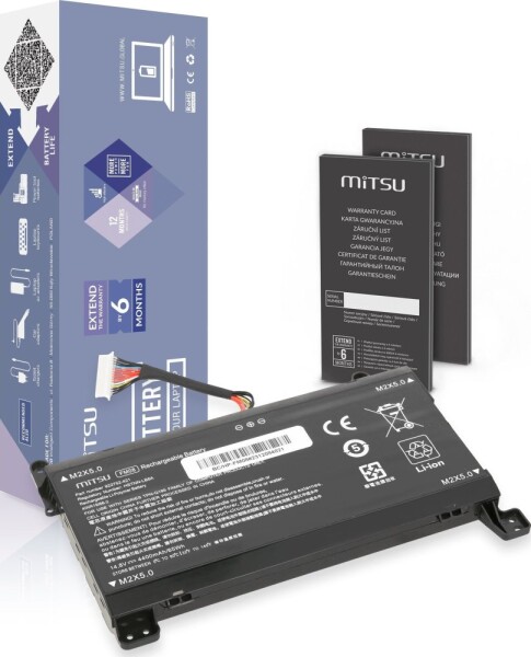 Mitsu Bateria FM08 TPN-Q195 do HP Omen 17-AN 12 PIN