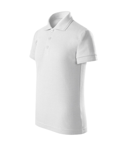 Pique Polo Voľné detské polo tričko biele 158 cm/12 let