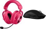 Logitech G Pro X2 Lightspeed Różowe (981-001275) + G PRO X SuperLight 2 (910-006630)