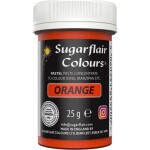 Gélová farba oranžová pastelová 25 g - Sugarflair - Sugarflair