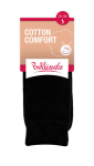 Dámske bavlnené ponožky pohodlným lemom COTTON COMFORT SOCKS BELLINDA čierna