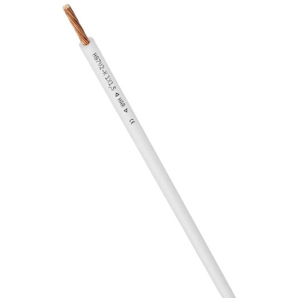 LAPP 4519051/100 jeden drôt, 1 x 1.5 mm², biela, 100 m; 4519051/100