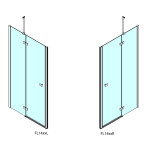 POLYSAN - FORTIS sprchové dvere do niky 1000 číre sklo, ľavé FL1410L
