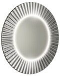 SAPHO - PRIDE STRIP guľaté zrkadlo s LED osvetlením v ráme, priemer 90cm, strieborná PD952