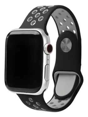 Beline Sport Silicone čierno-sivý / Športový pásik pre Apple Watch / 38/40/41mm