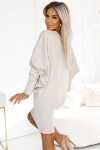 Dámske šaty 402-7 - NUMOCO Béžová L/XL