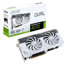 Asus Dual White GAMING GeForce RTX 4070 SUPER OC 12GB 1980 2550 MHz 12GB GDDR6x 192-bit 1x HDMI 3x DP (16) (90YV0K84-M0NA00)