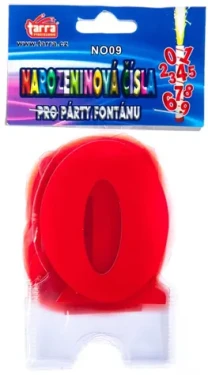 Rappa Narodeninové číslice pre párty fontánu 0-9