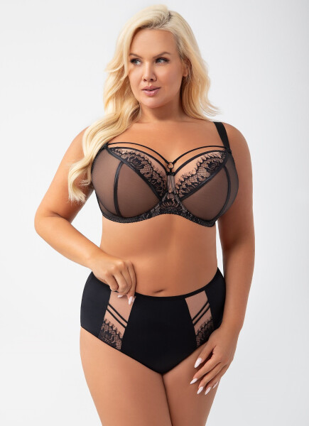 Mäkká dámska podprsenka Gorsenia K 496 Paradise černá 85G