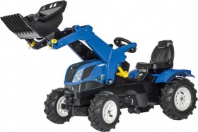 Rolly Toys New Holland šliapací traktor s lyžicou a tichými kolesami