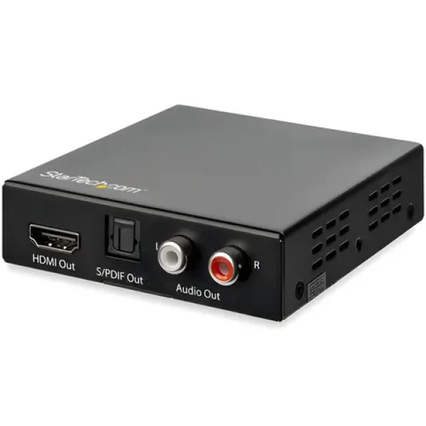 StarTech HDMI audio extraktor čierna / 4K 60Hz / 5.1 kanálov / duálny RCA výstup (HD202A)