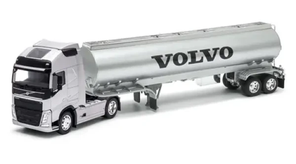 Welly VOLVO FH OIL TANKER 1:32 strieborná
