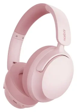Niceboy Stellar ružová / Slúchadlá / Bluetooth 5.4 / ANC / IPX4 / výdrž 40 h (8594182431162)