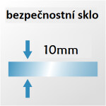 H K - FORCE F1 70 Sprchová zástena WALK IN 68-70x 200, 10mm sklo SE-FORCE F1 70SET