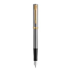 WATERMAN Impression Stainless Steel GT hrot M / Plniace pero / modrá náplň / darčeková krabička (2225494)