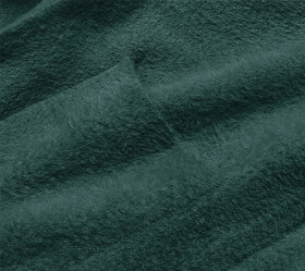 Dlhý vlnený prehoz cez oblečenie typu alpaka v morskej farbe s kapucňou (M105) odcienie zieleni ONE SIZE