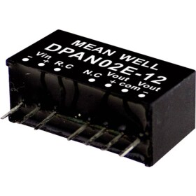 MEAN WELL DPAN02B-15 DC / DC menič napätia, modul 67 mA 2 W Počet výstupov: 2 x; DPAN02B-15