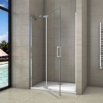 H K - Sprchové dvere Tifany B5 80 jednokrídlové s pevnou stenou 79-82 x 200, varianta ľavá SE-TIFANYB580SET-13