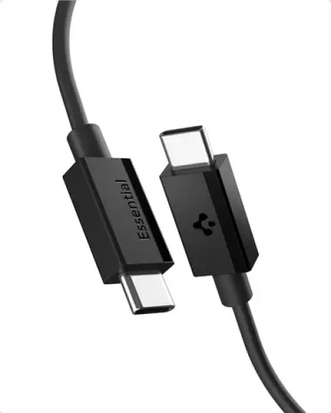 Spigen ACA08718 Essential USB-C na USB-C 60W kábel 1m čierna / USB 2.0 (ACA08718)
