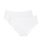SENSE OF MODAL - Midi nohavičky pre hladkú siluetu (2 ks) Triumph WHITE XL