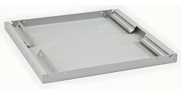 Triton A4 sivá / Polica perforovaná / 1U / 450 mm / nosnosť 80 kg (RAC-UP-450-A4)