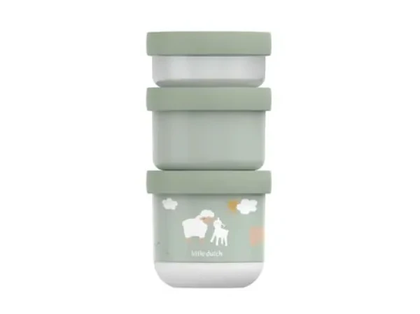 Little Dutch Tégliky na desiatu stohovacie 3 ks Farma (108034065399LD)