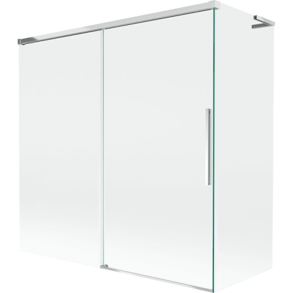 MEXEN/S - Rox L vaňová zástena 2-krídlová posuvná 160 + 70 x 150, transparent, chróm 8C9L-160-070-01-00