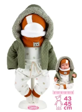 Llorens M844-65 oblečok pre bábiku bábätko NEW BORN veľkosti 43-45cm