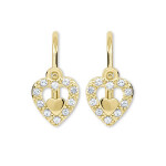 Soliter Dievčenské srdiečkové náušnice zo zlata 239 001 00779