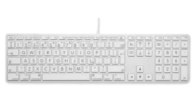 LMP Large Font Keyboard Silver / Klávesnica pre Mac / drôtová / USB / 110 kláves / EN layout (24209)