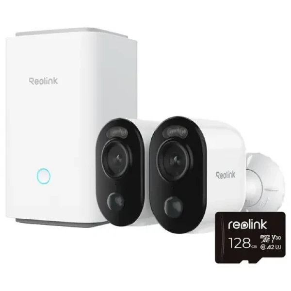 Reolink Home Hub + 2x Argus Series B310 + 128GB microSD karta / 2304 x 1296 / IP65 (6976930224783)