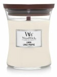 Woodwick Linen 275g - váza stredná / doba horenia: až 65h (5038581057873)