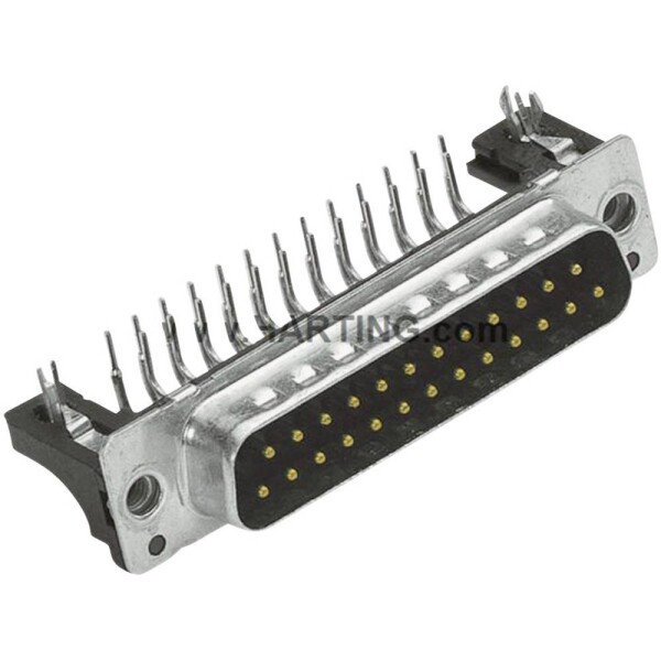 HARTING 09661626815 D-SUB kolíková lišta 90 ° Pólov: 9 spájkovaný konektor 1 ks; 09661626815
