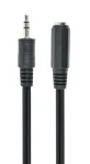 Gembird kábel predlžovací audio JACK 3.5 mm samec 2 m / JACK 3.5 mm samica (CCA-423-2M)