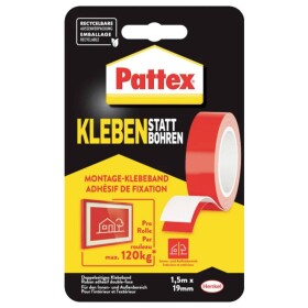 Pattex PRO/DIY Tapes PXMT2 obojstranná lepiaca páska biela (d x š) 1.5 m x 19 mm 1 ks; PXMT2